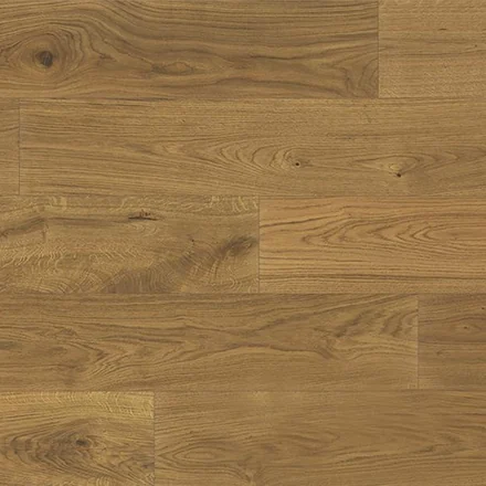 Golden brown engineered oak plank