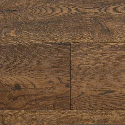 Dark brown engineered oak plank