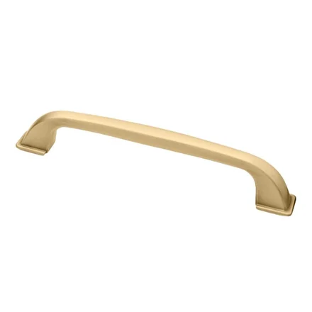 Brushed brass cabinet pull