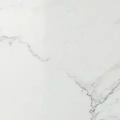 White marble-look porcelain floor tile with grey veining
