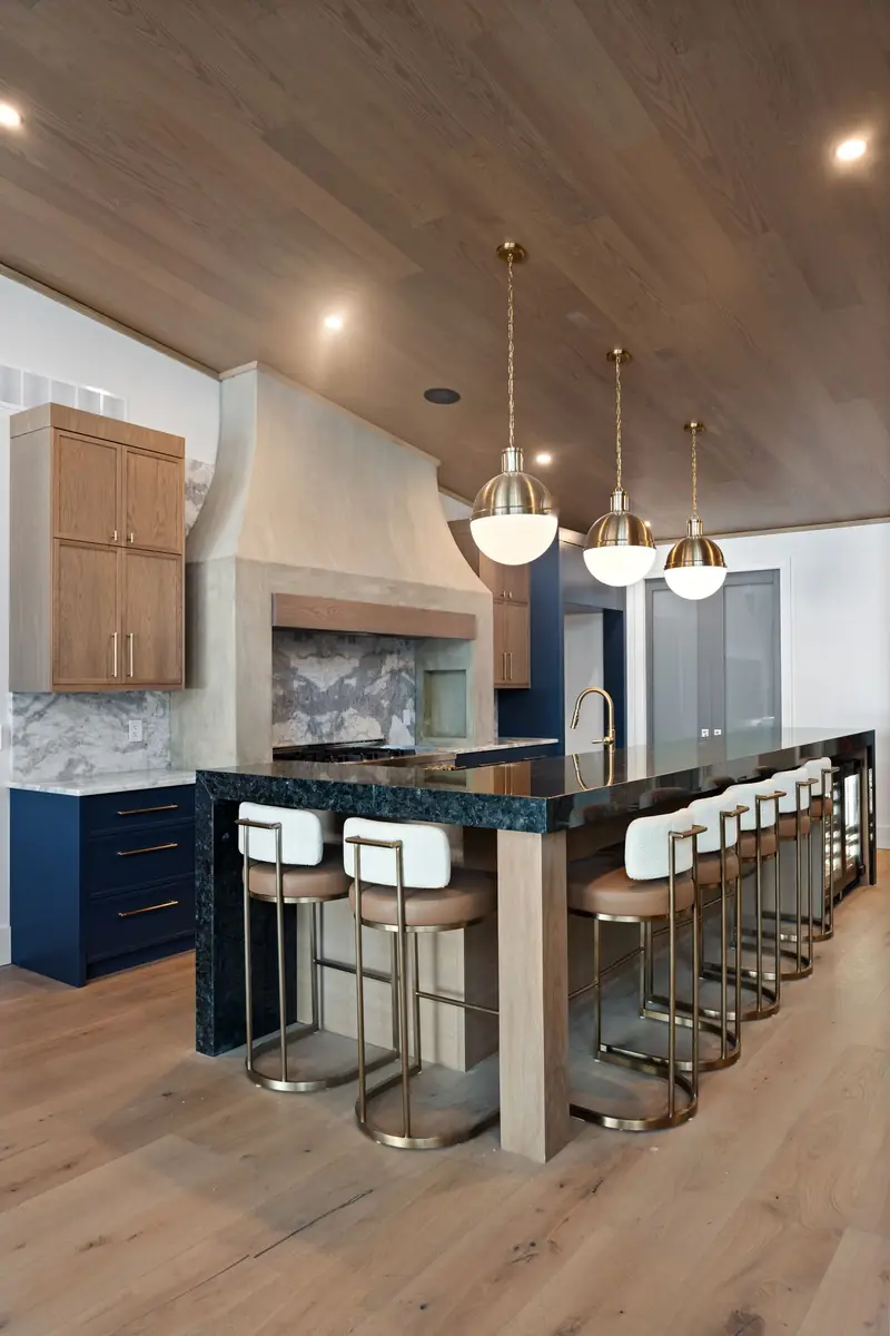 Custom home interior finish